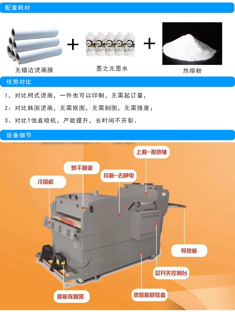 白墨燙畫抖粉打印機(jī) 白墨燙畫抖粉打印機(jī)